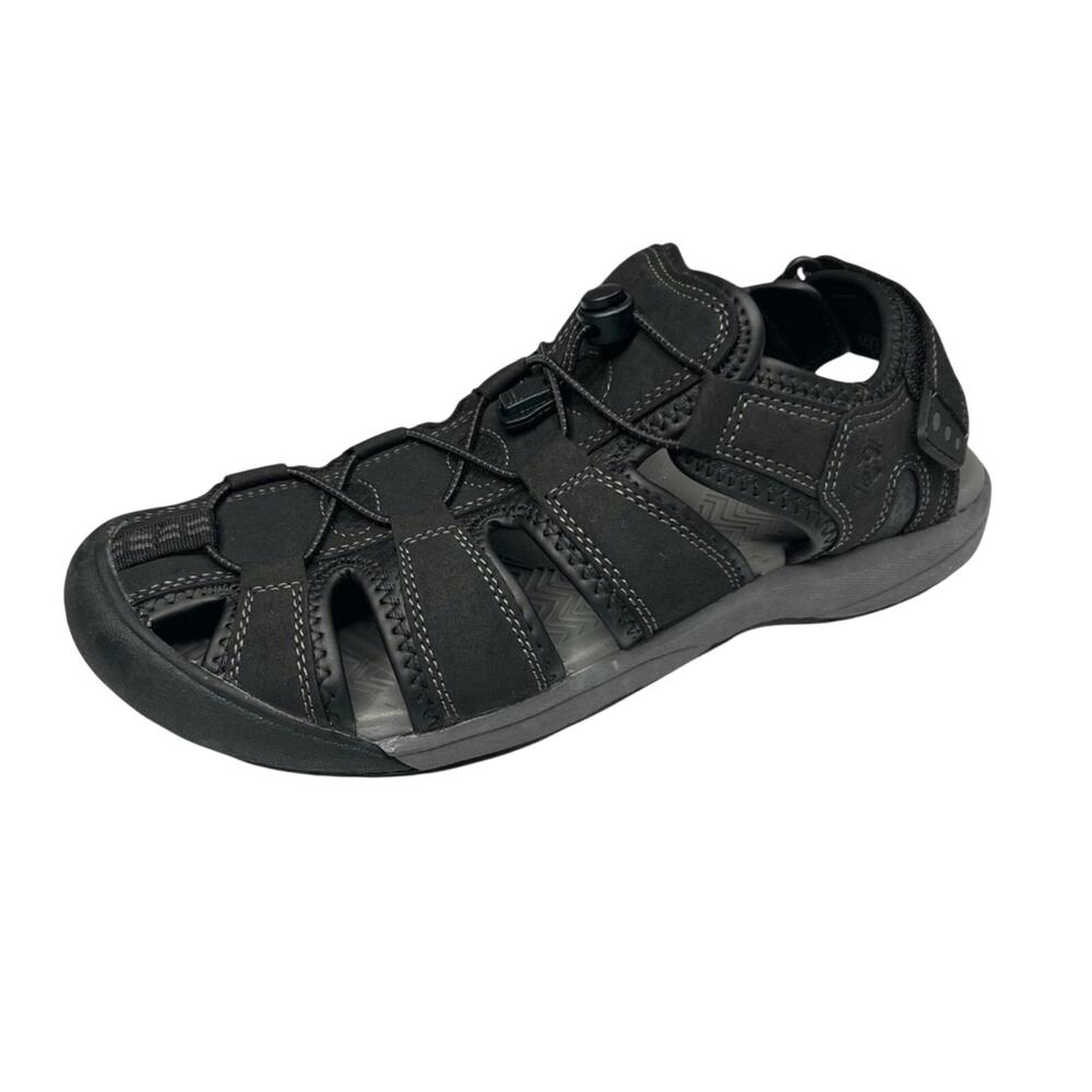 Khombu Mens Travis Black Sandals Size 10 Active Outdoor Hiking Gorpcore Granola